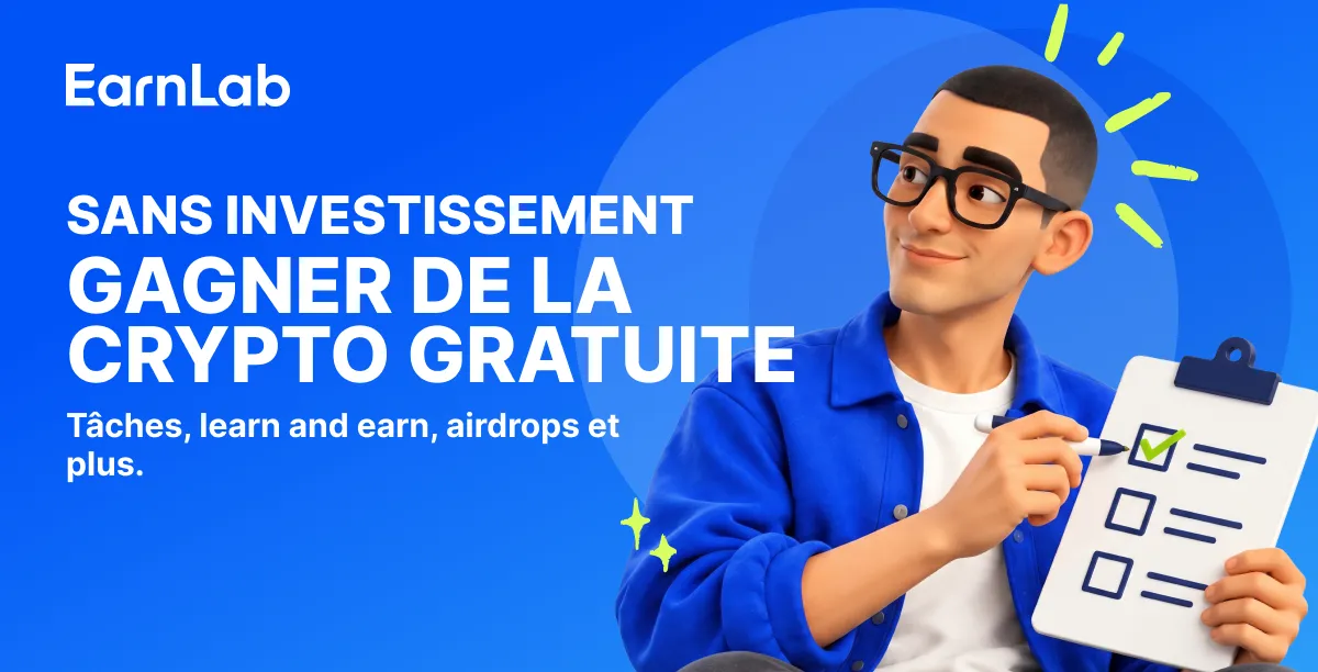 Smartphone affichant un portefeuille crypto avec du Bitcoin, de l'Ethereum et du Litecoin gagnés grâce à des récompenses en ligne