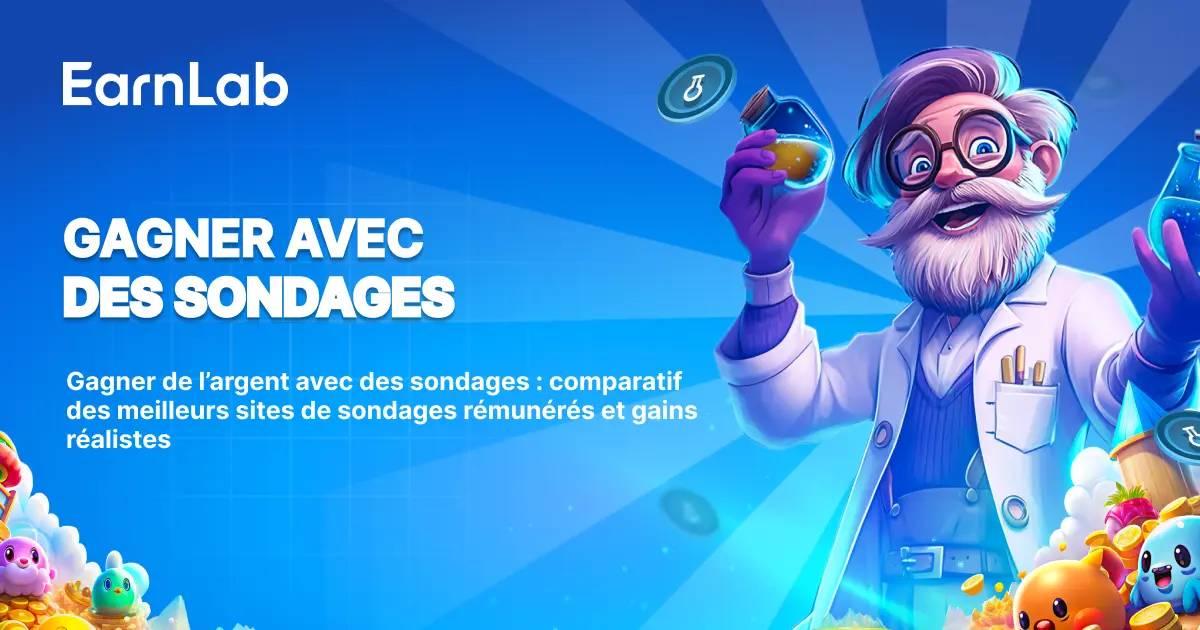 Gagner de l'argent avec des sondages : comparatif des meilleurs sites de sondages rémunérés et gains réalistes