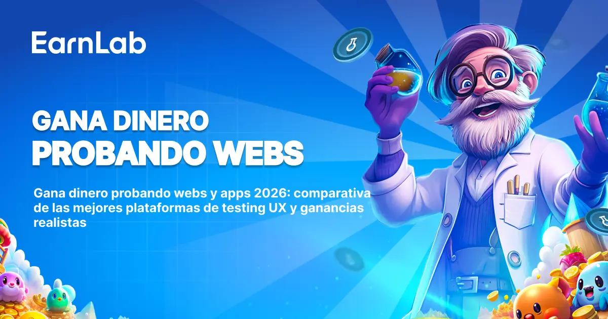 Gana dinero probando webs y apps 2026: comparativa de las mejores plataformas de testing UX y ganancias realistas