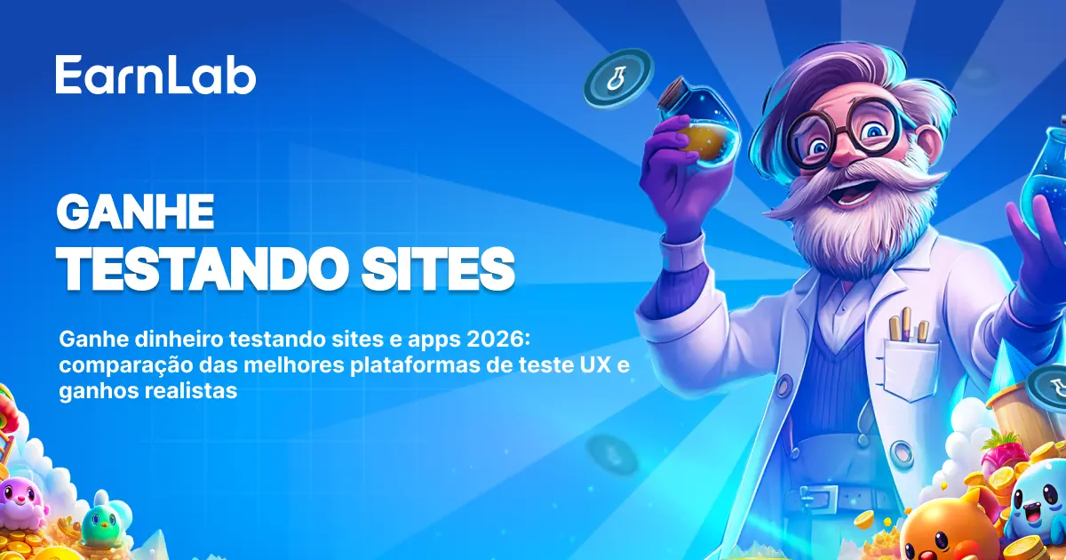Ganhe dinheiro testando sites e apps: as melhores plataformas de teste UX em 2026