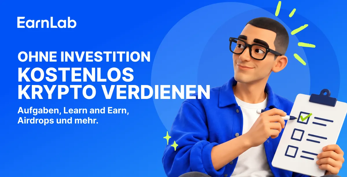 Smartphone mit einer Krypto-Wallet, in der Bitcoin, Ethereum und Litecoin aus Online-Belohnungen angezeigt werden