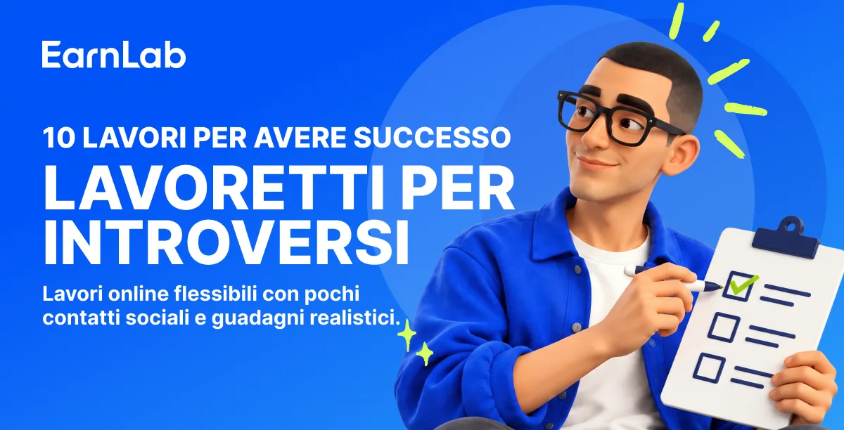 Persona introversa che lavora da sola al portatile su una scrivania tranquilla a casa, guadagnando con un lavoretto online