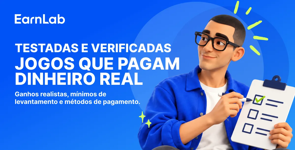 Smartphone com um jogo para telemóvel, moedas e um levantamento para PayPal, a ilustrar apps de jogos que pagam dinheiro real